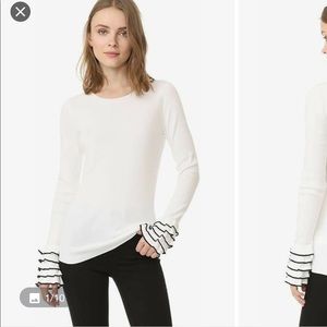 Club Monaco Lillyvel Wool Knit Ruffle Sweater